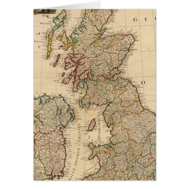 Cartão Grã-Bretanha excelente, Irlanda (Frente)