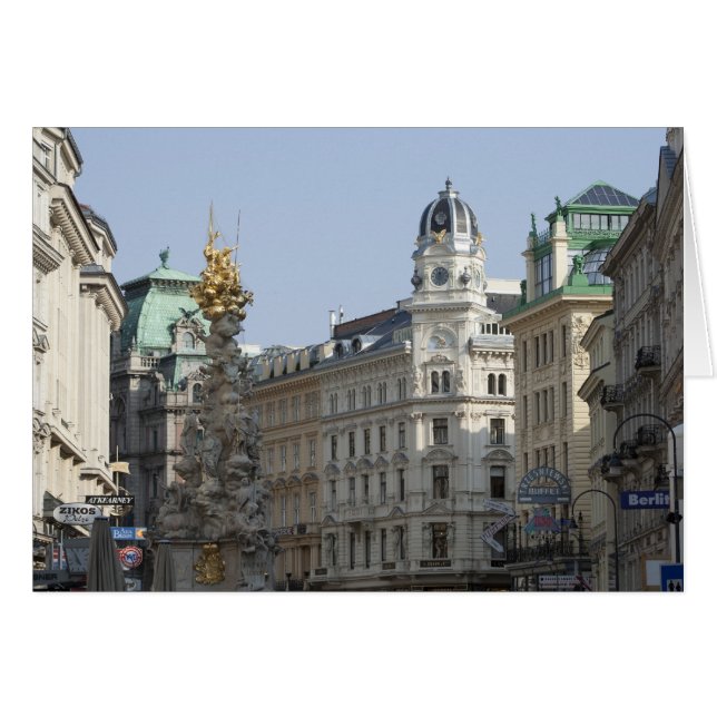 Cartão Graben, Viena, Áustria (Frente Horizontal)