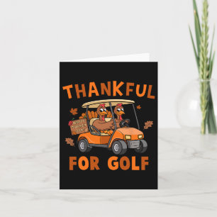 Cartão Graças Ao Golf, A Turquia Jogando Golfe No Dia De