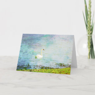 Cartão Graceful Swan Scripture Card Ephesians 4:7