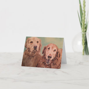 Cartão Gracie & Wesley -Pet Portraits Notecard