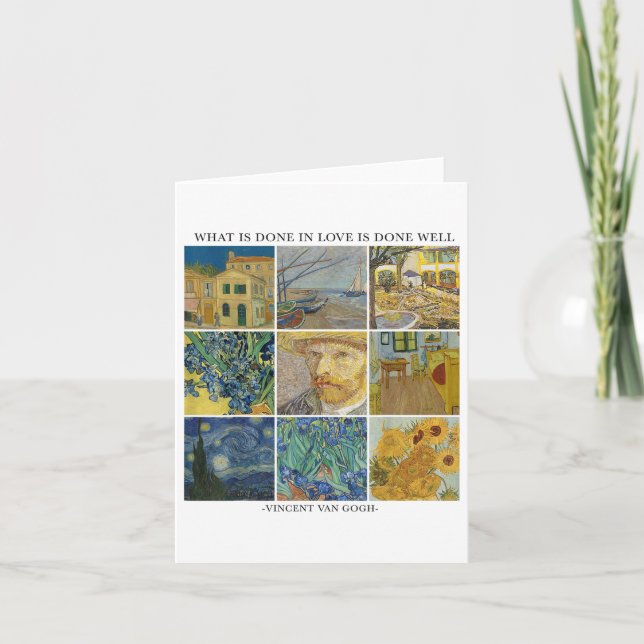 Cartão Grade Van Gogh em Grade _1 (Frente)