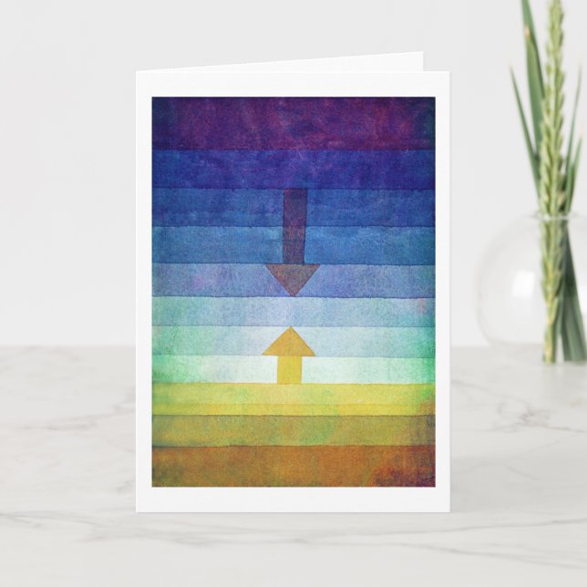 Cartão Gradiente com Seta, Paul Klee (Frente)