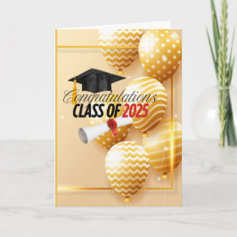 Cartão Graduação 2025 (John 15:16) Branco/Preto/Dourado