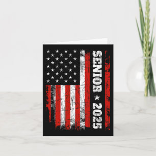Cartão Graduação 2025 Shirt Design Com Bandeira Dos Eua M