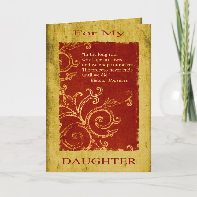 Cartão Graduação/aniversário da filha (Frente)