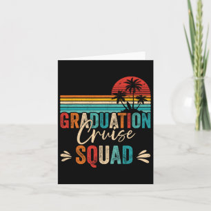 Cartão Graduação Cruise Squad 2025 Funny Cruising Gradua