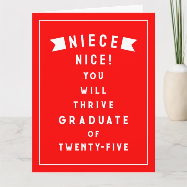 Cartão Graduação da Niece em 2025 (Frente)