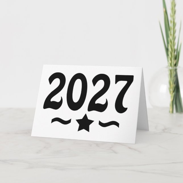 Cartão Graduação da Turma Estelar de 2027 (Frente)