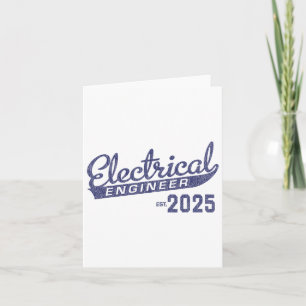 Cartão Graduação de Engenheiros Elétricos 2025 1
