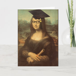 Cartão Graduação de Mona Lisa