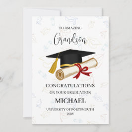 Cartão Graduação de Neto Personalizada