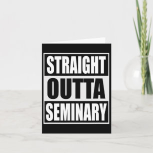 Cartão Graduação de Pastor Engraçado Seminário