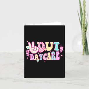 Cartão Graduação de Professores de Cuidados de Dia em Gro