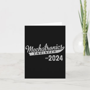 Cartão Graduação do engenheiro 2024
