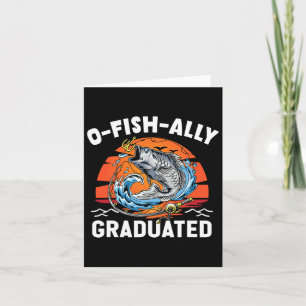 Cartão Graduação do Mais velho de O-fish-ally Graduada Pe
