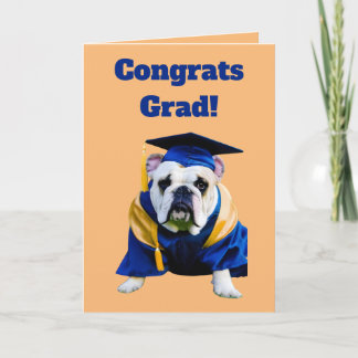 Cartão Graduação em Bulldog