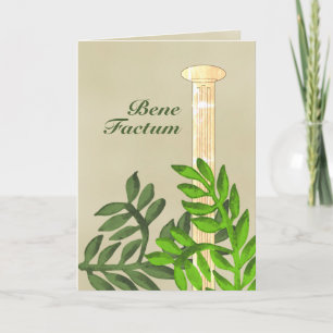 Cartão Graduação em latim