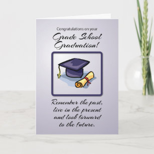 Cartão Graduação escolar, lembre-se do passado