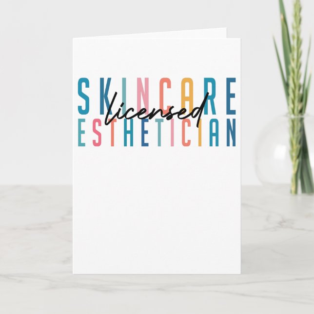 Cartão Graduação Estética De Pele Licenciada Pela Retro (Frente)