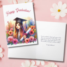 Graduação Feliz para Garota do Meio e Segundo grau