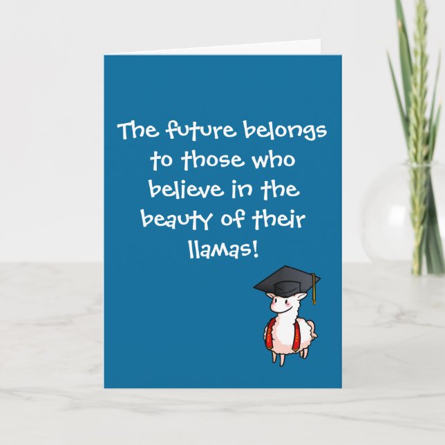 Cartão Graduação Llama (Frente)