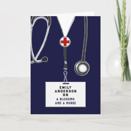 Cartão Graduação na Escola de Enfermagem Criativa