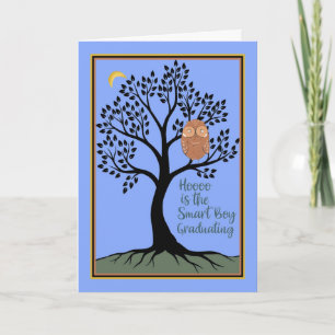 Cartão Graduação no 8º ano com coruja
