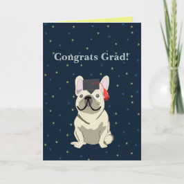 Cartão Graduação, Parabéns Graduado! Bulldog Francês