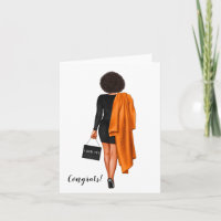Graduação Personalizada de Mulher Afro-Americana