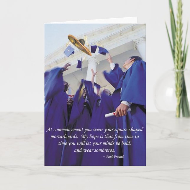 Cartão Graduação Sombrero (Frente)