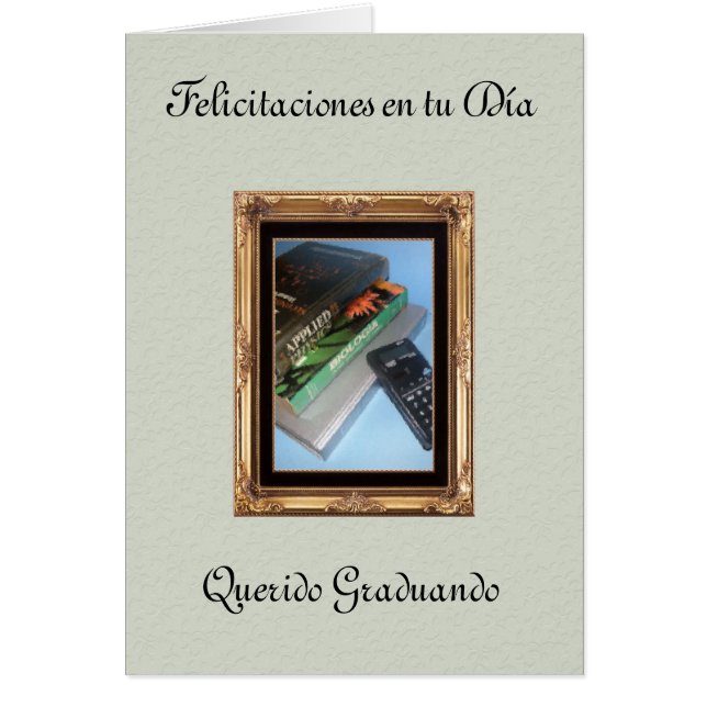 Cartão Graduacion de Felicitaciones (Frente)