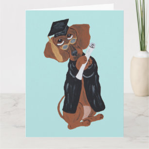 Cartão Graduado Dachshund