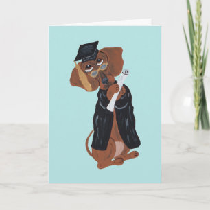 Cartão Graduado Dachshund