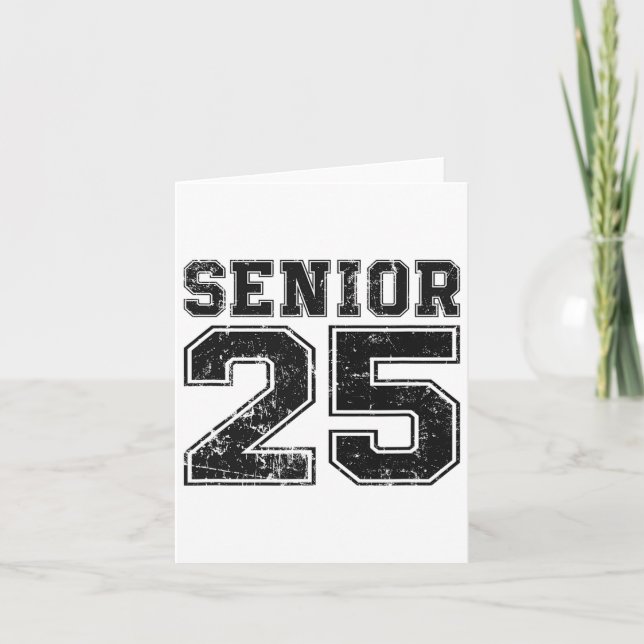 Cartão Graduado Sênior da Turma de 2025 (Frente)