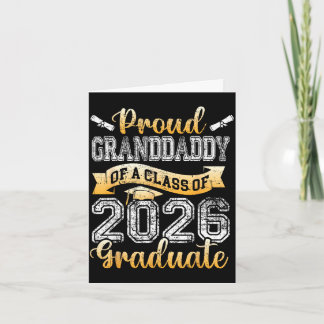 Cartão Graduate proud granddaddy of a class 2026 seniorGr