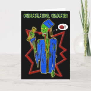 Cartão graduate zombie card