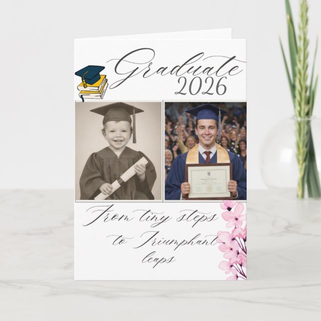 Cartão Graduation announcement  (Frente)
