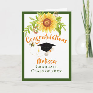 Cartão Graduation Congratulation Floral Card