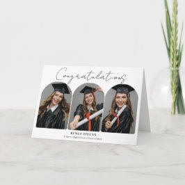 Cartão Graduation Congratulations Arch Photos Graduate