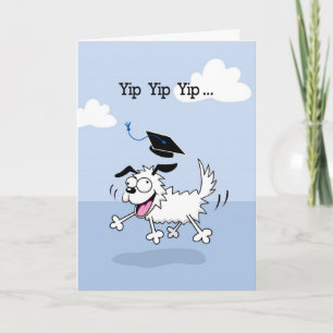 Cartão Graduation Congratulations Yippee Dog Card