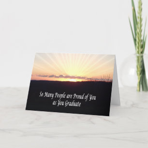Cartão Graduation sunrise card