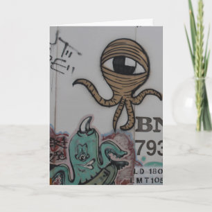 Cartão Graffitti Aliens