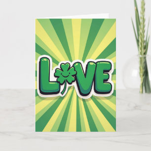 Cartão Gráfico Amor Trevo