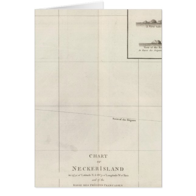 Cartão Gráfico da Ilha do Necker (Frente)