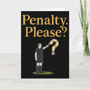Cartão Gráfico de bandeira de árbitro de futebol Penalty