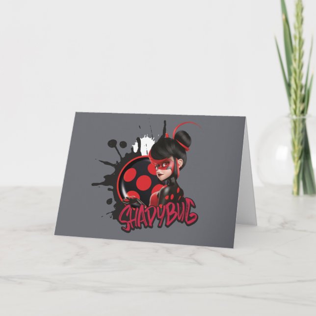 Cartão Gráfico de Caractere Shadybug Reverso Miraculoso (Frente)