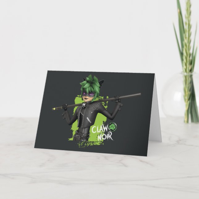 Cartão Gráfico de Caracteres Nó de Garra Reversa Miraculo (Frente)