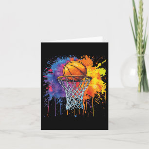 Cartão Gráfico de Drives Coloridos de Basquete