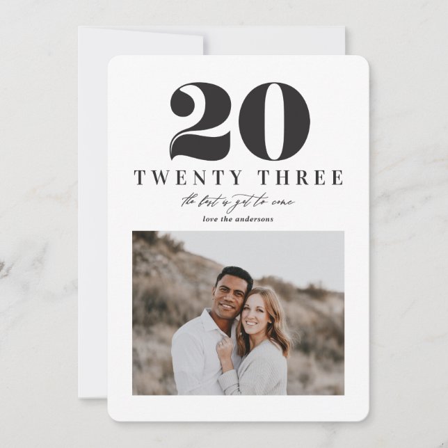 Cartão gráfico de férias de 2023 (Frente)